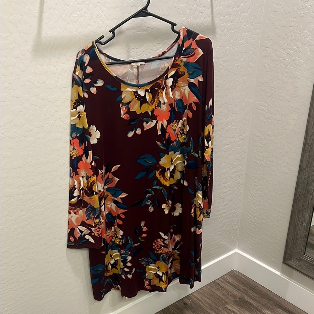 Floral Long Sleeve Dress